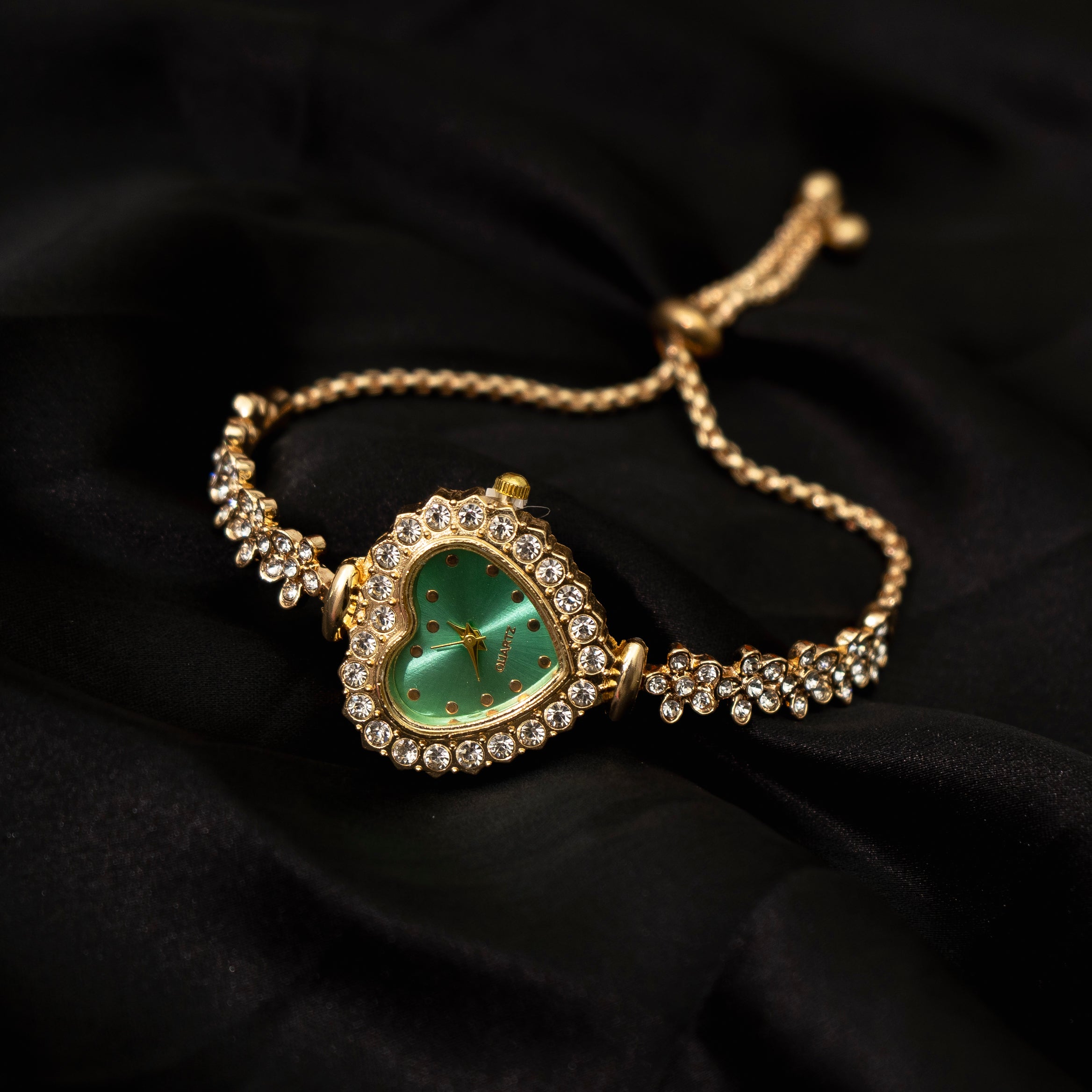 Crystal Heart Watch