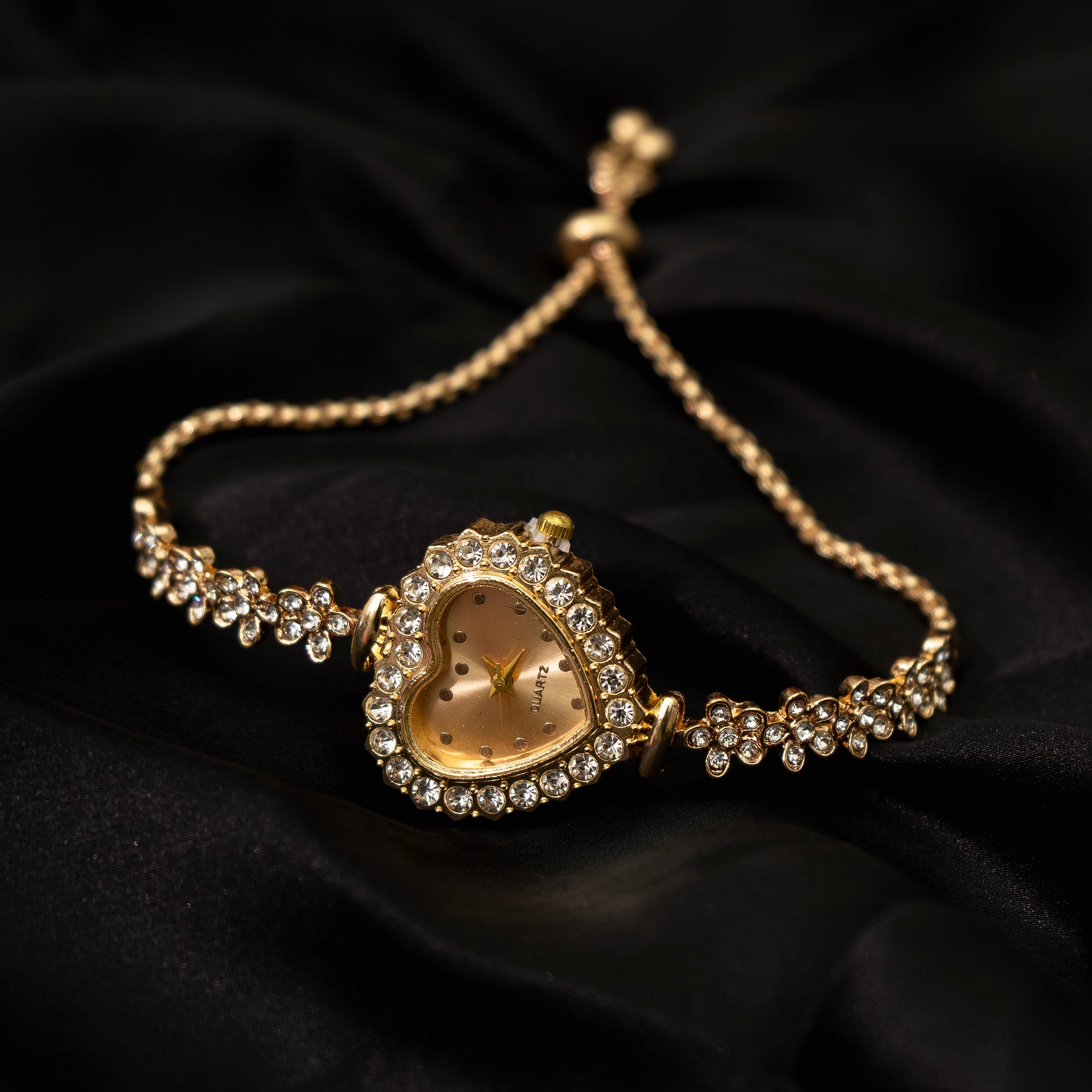 Crystal Heart Watch