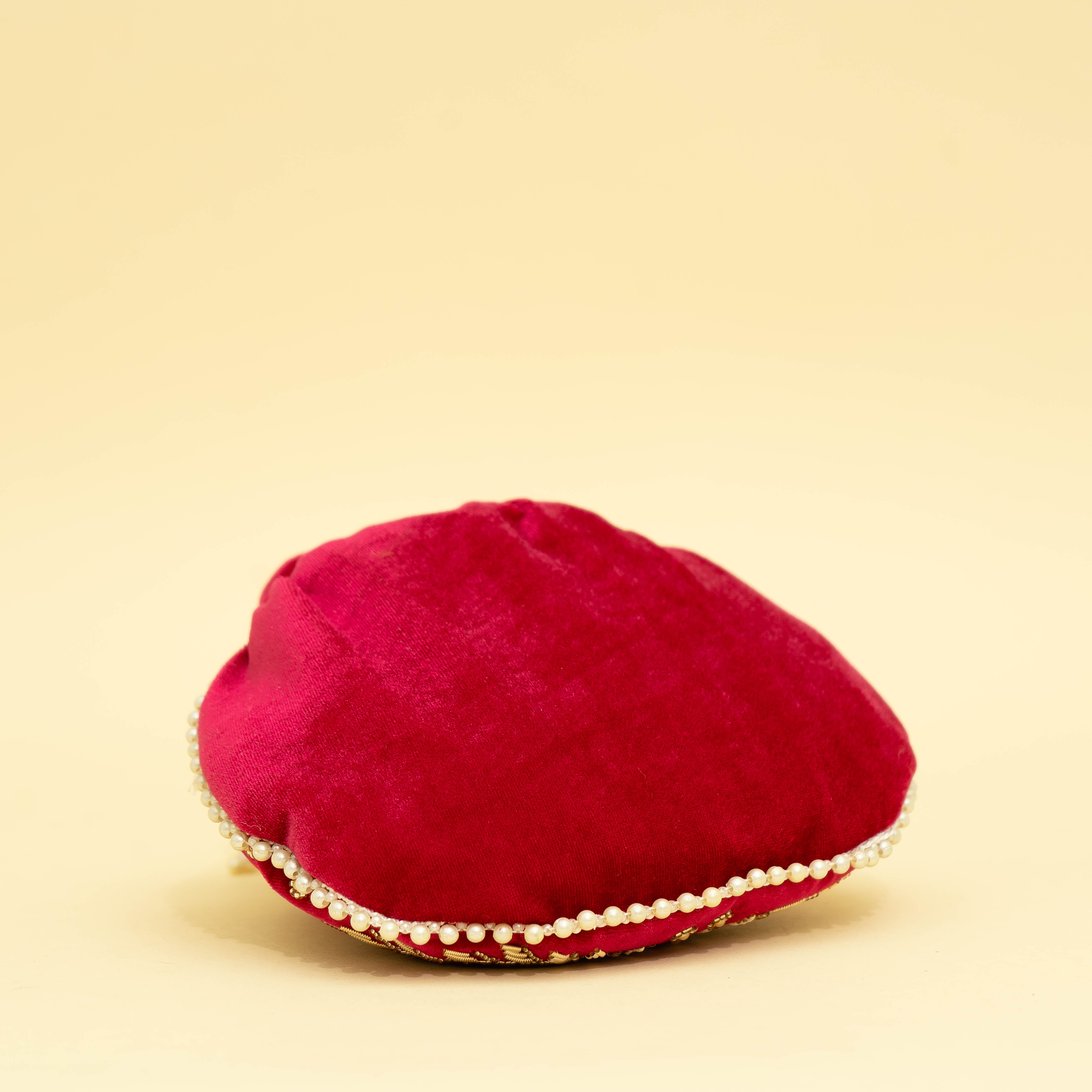 Pink Velvet Jewel Matka Potli | CARA