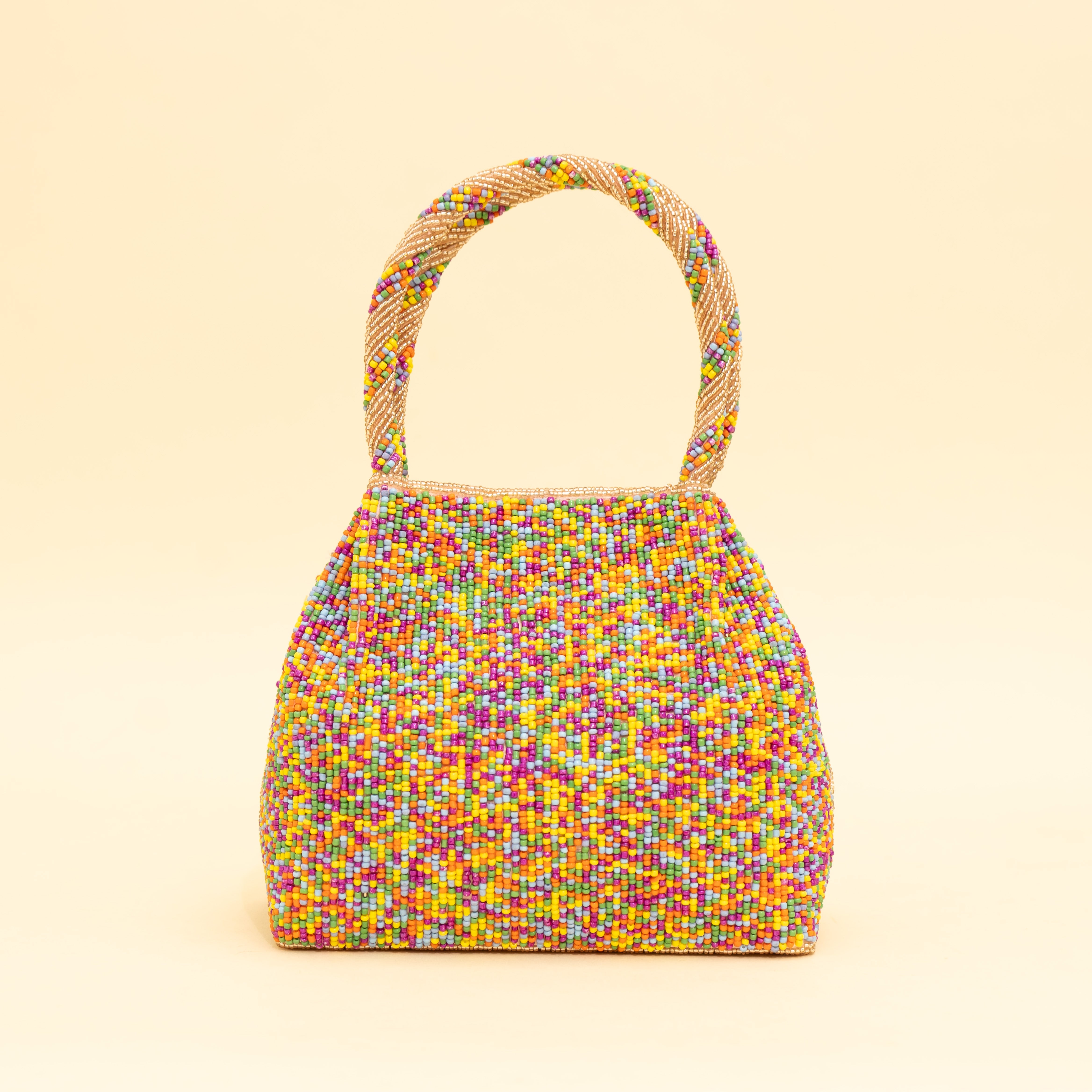 Multicoloured Embellished Heavy Mirror Work Potli