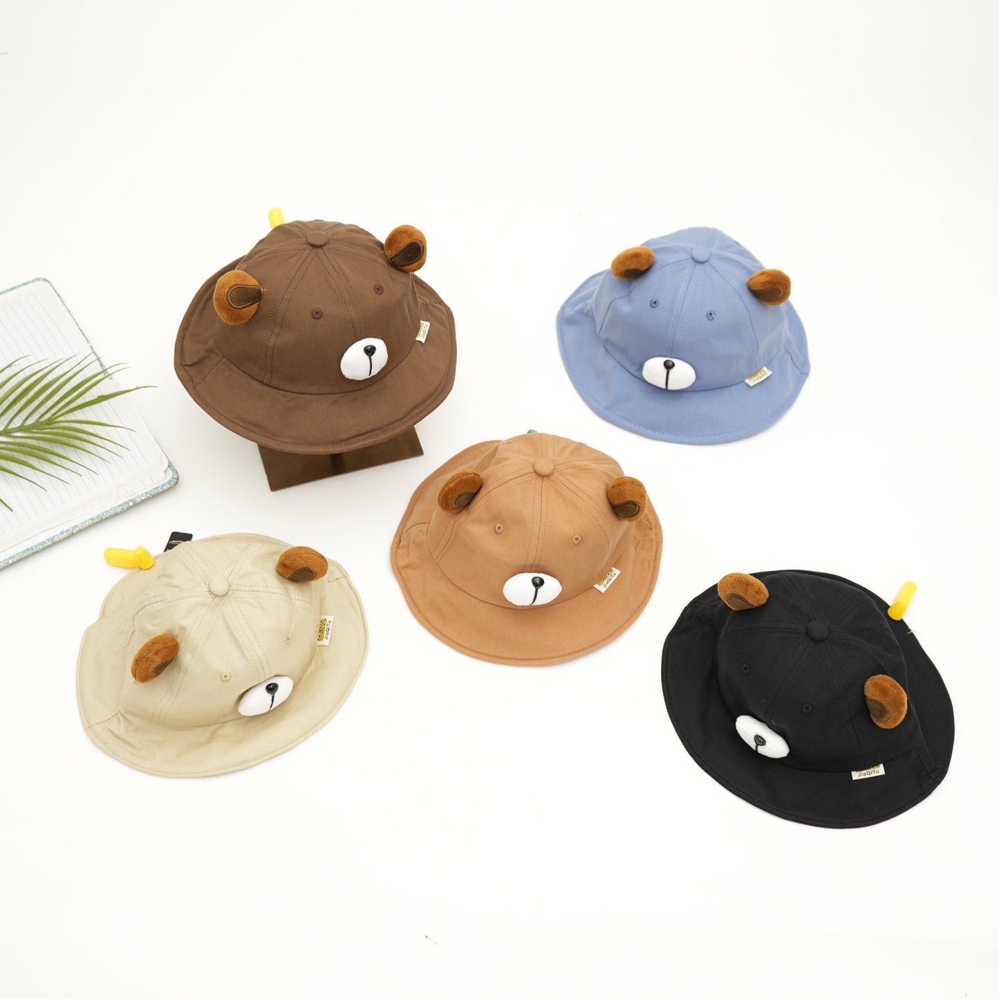 Super cute bear design bucket hats