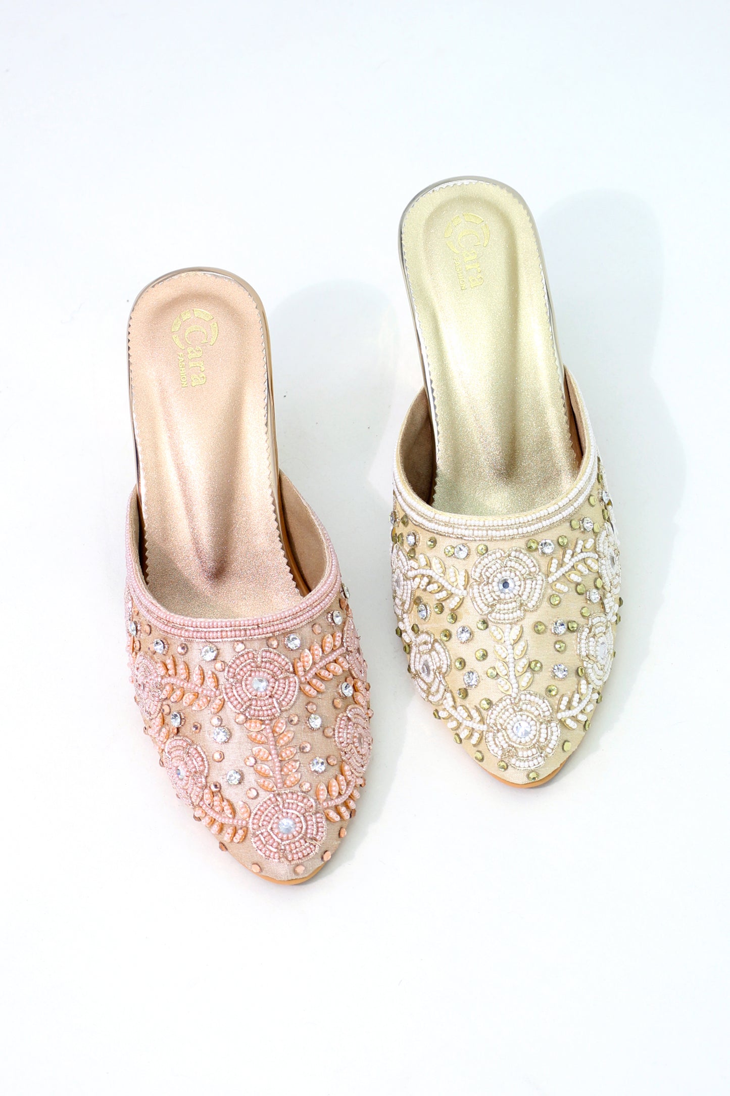 Embellished Jutti's With Heels