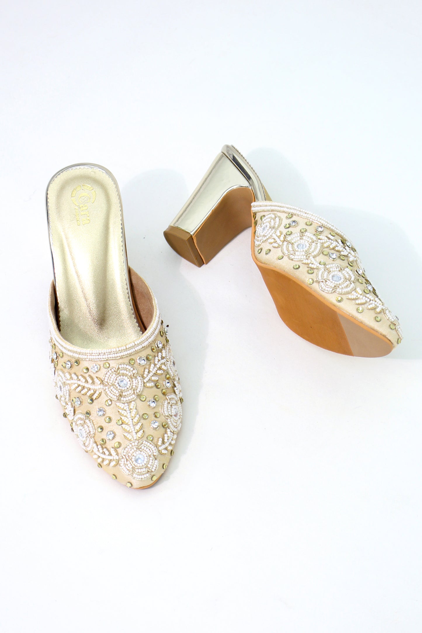 Embellished Jutti's With Heels