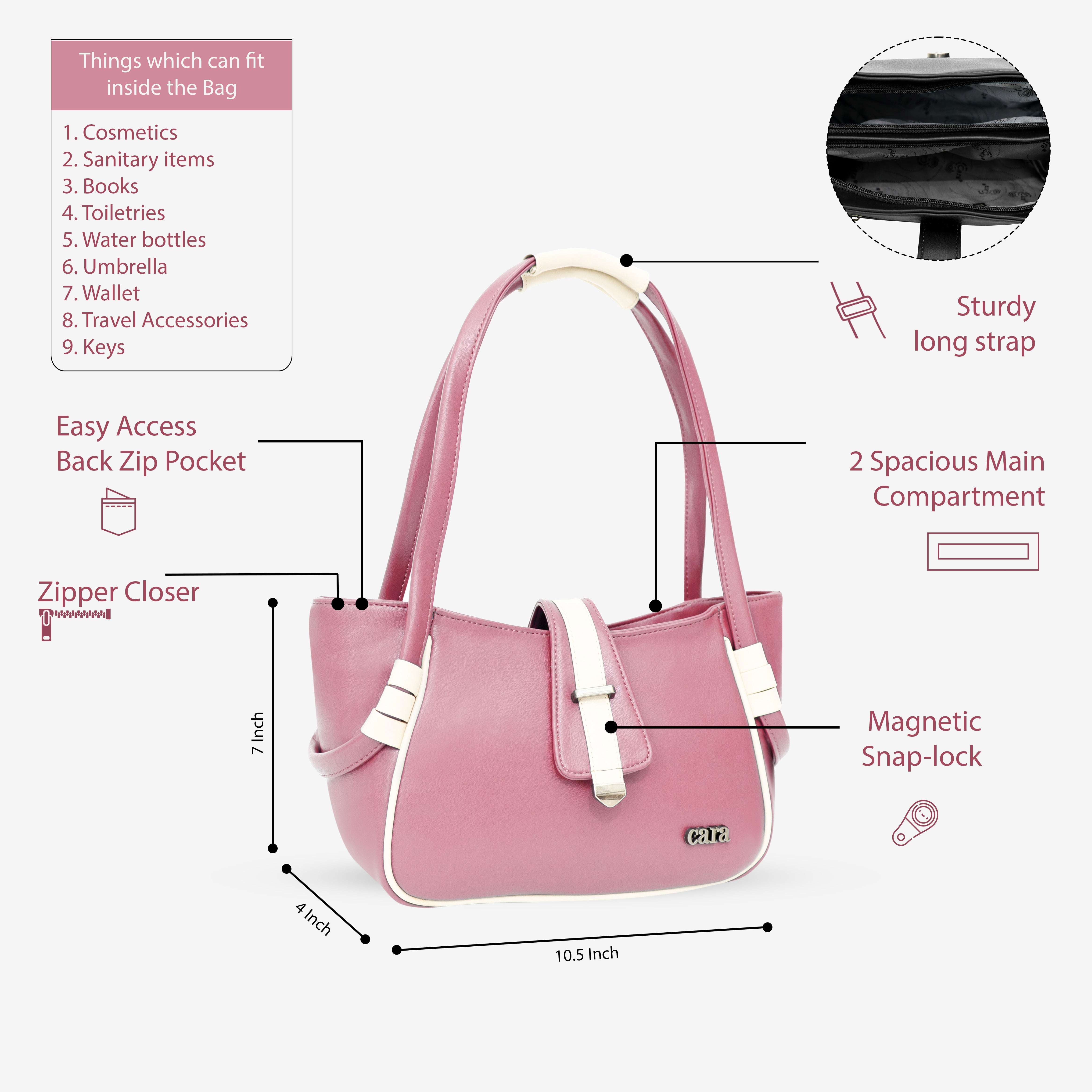 Pink Boldly Dynamic HANDBAG I CARA