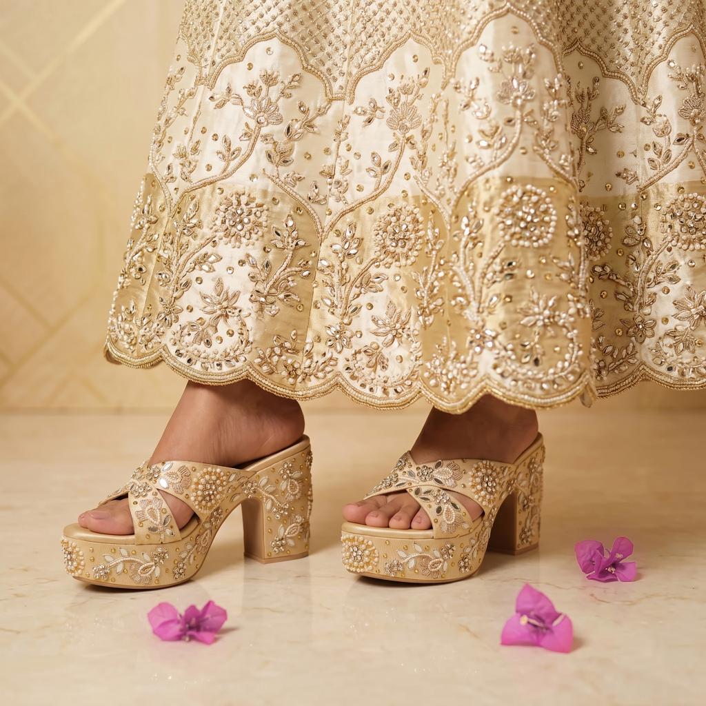 Zardosi Heritage Mirror Heels