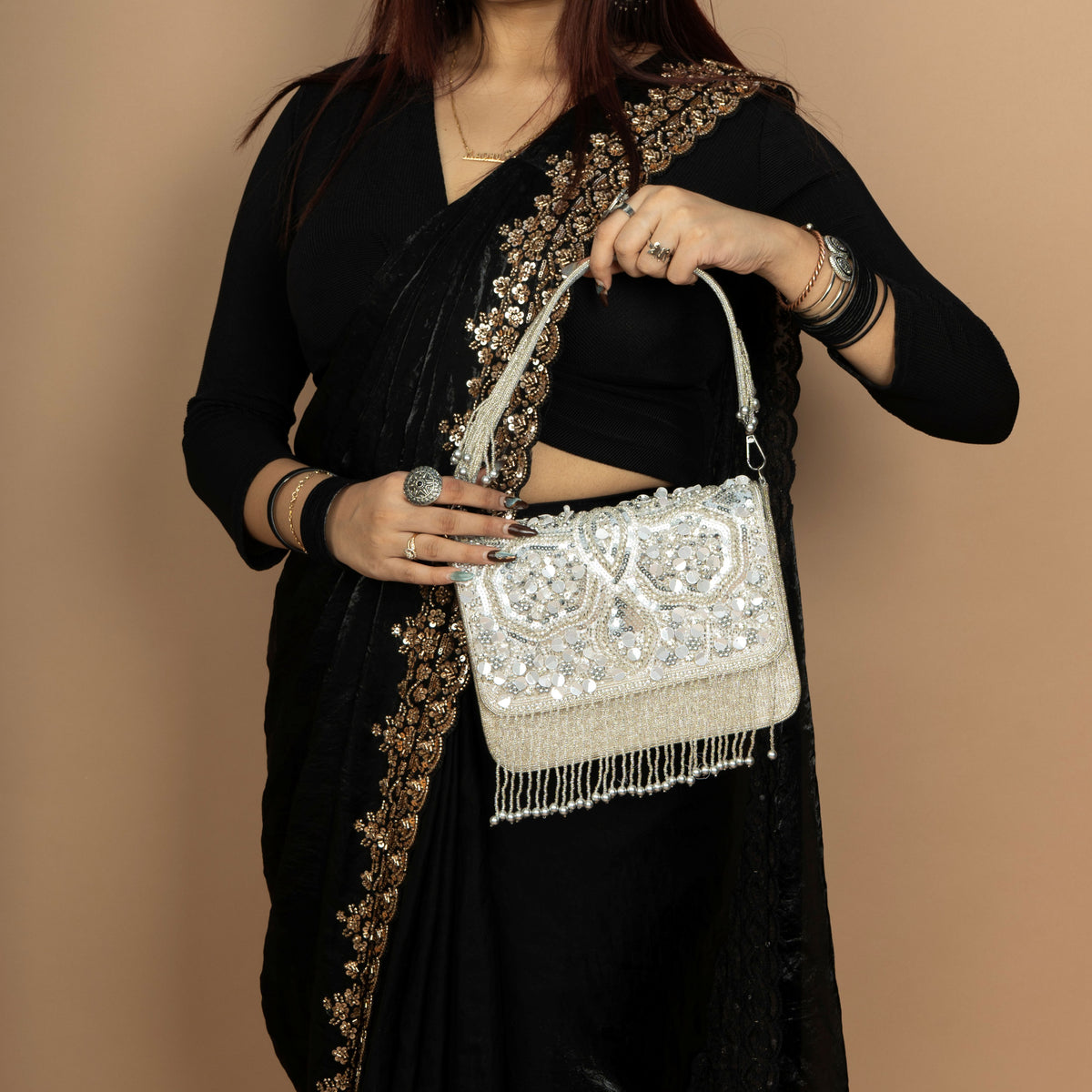 Starlit Bridal Flap Purse