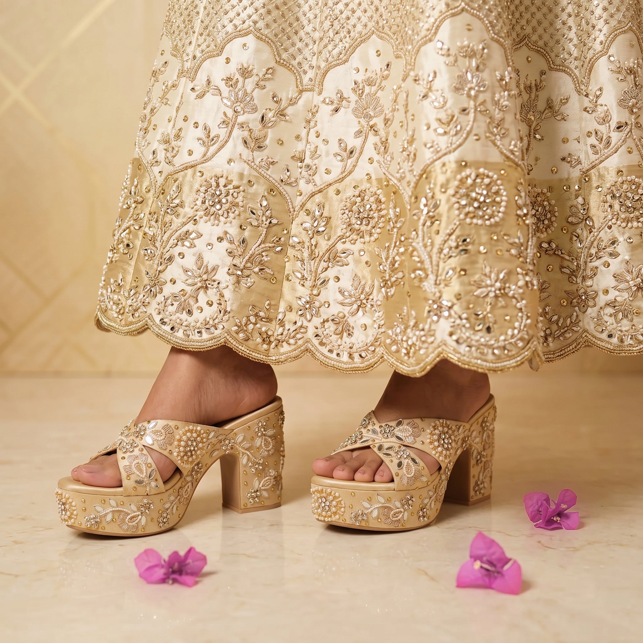Zardosi Heritage Mirror Heels