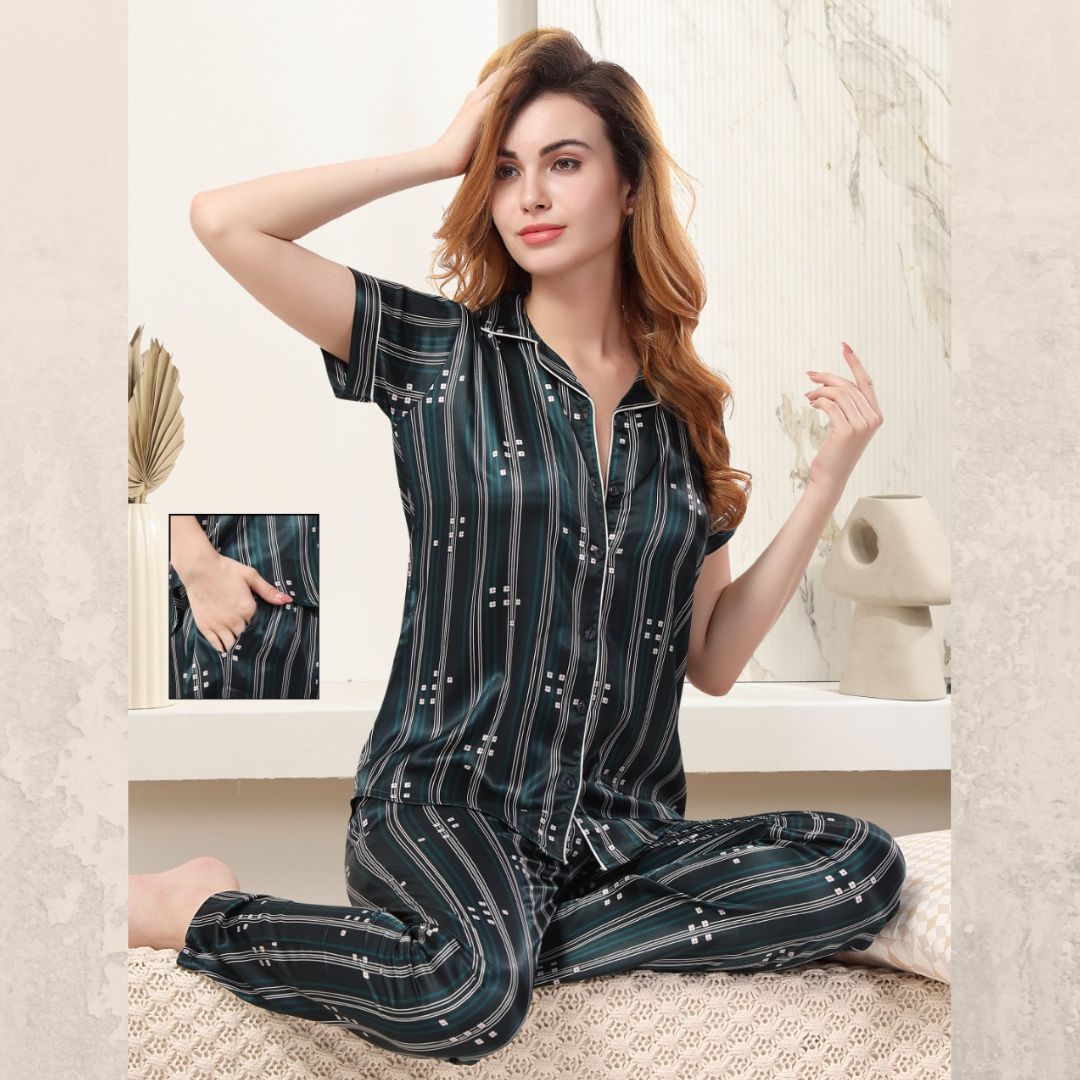 Striped Shirt & Pyjamas Set