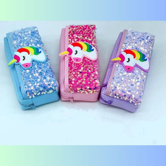 Unicorn Themed Zipper Pouch For Kids
