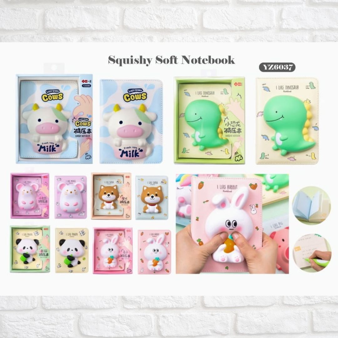 Multicolor Diary Squishy Soft Notebook