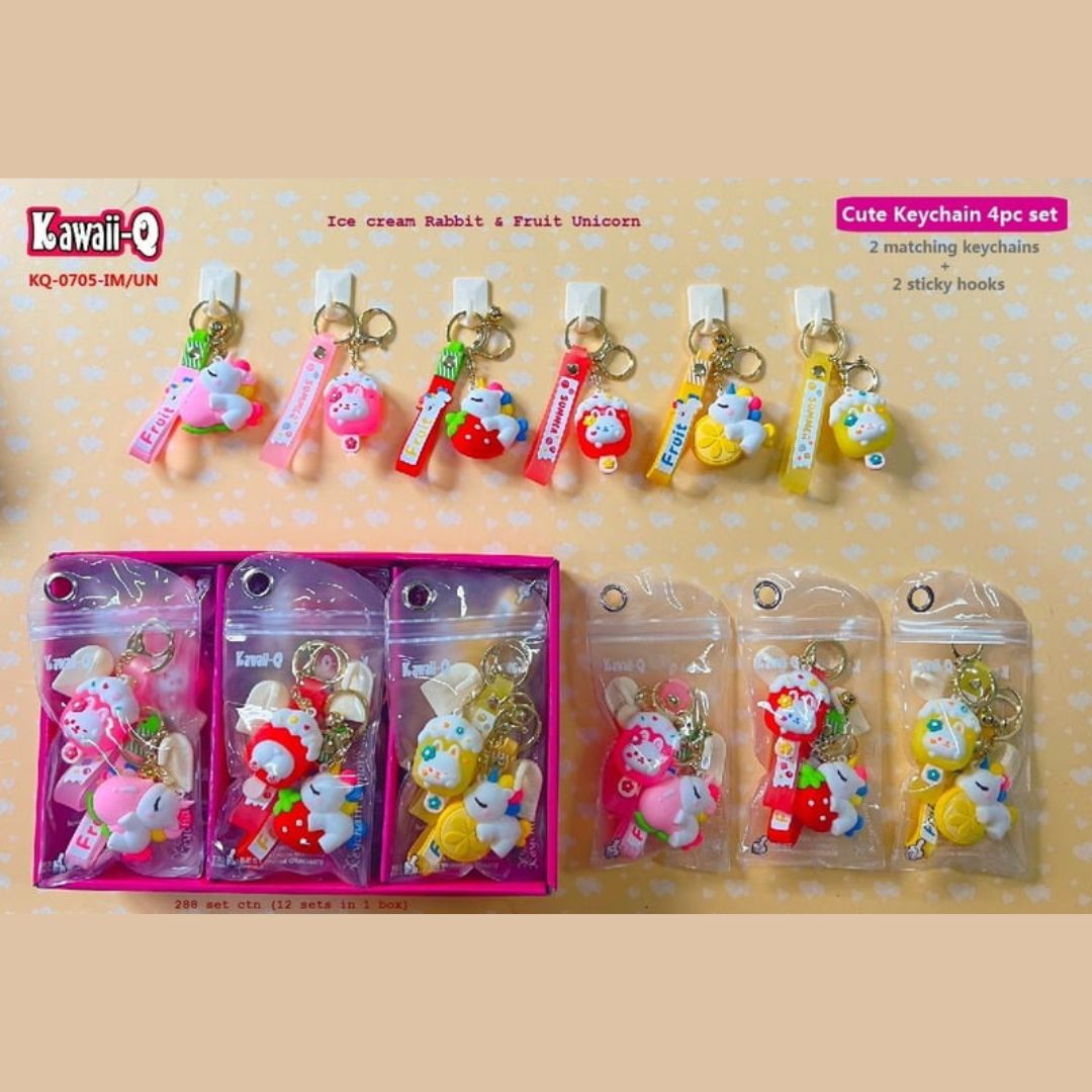 Adorable Cartoon Keychains For Kids
