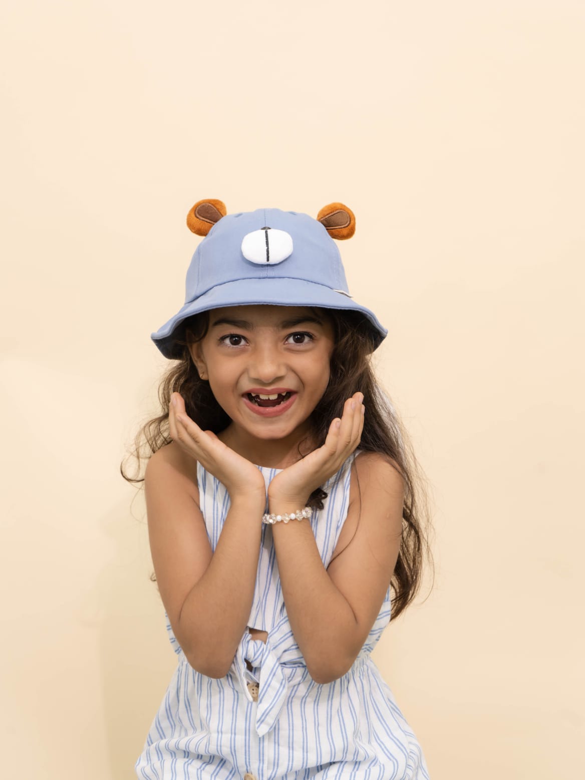 Super cute bear design bucket hats