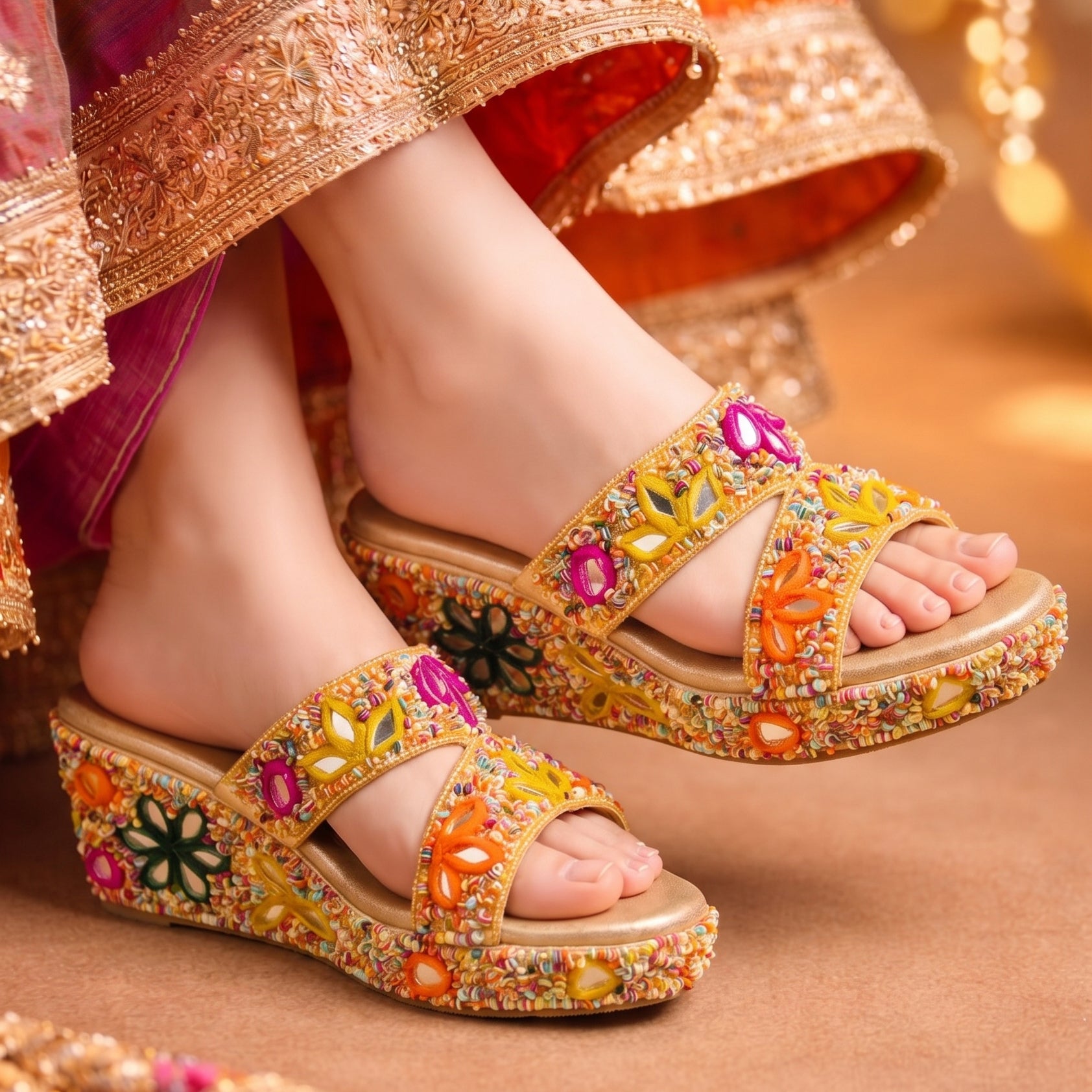 Festive Flora Wedges