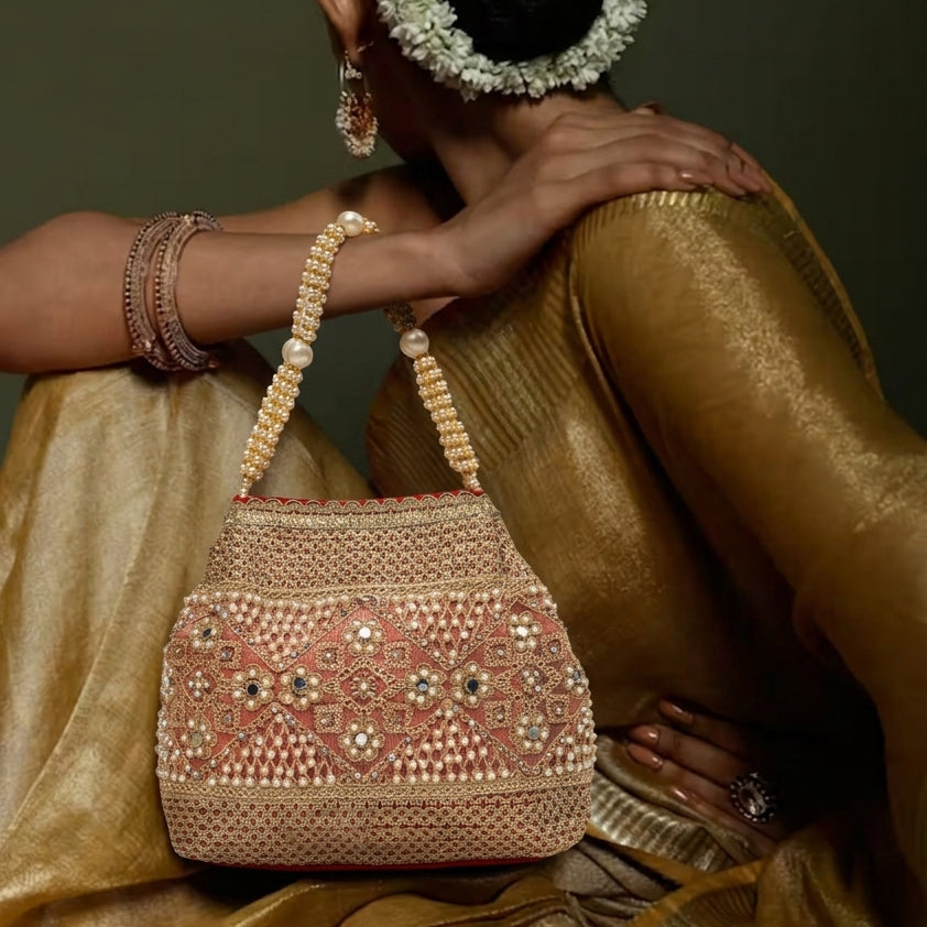 Pearl Elegance Potli