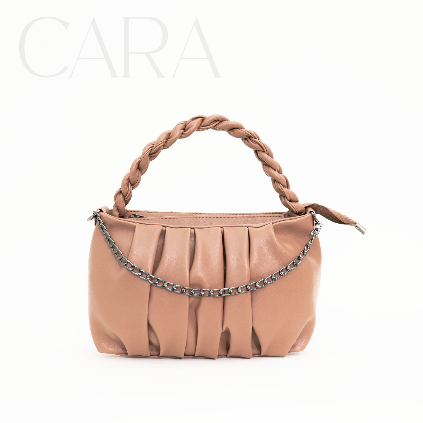 Desert sand: Braided handle bag